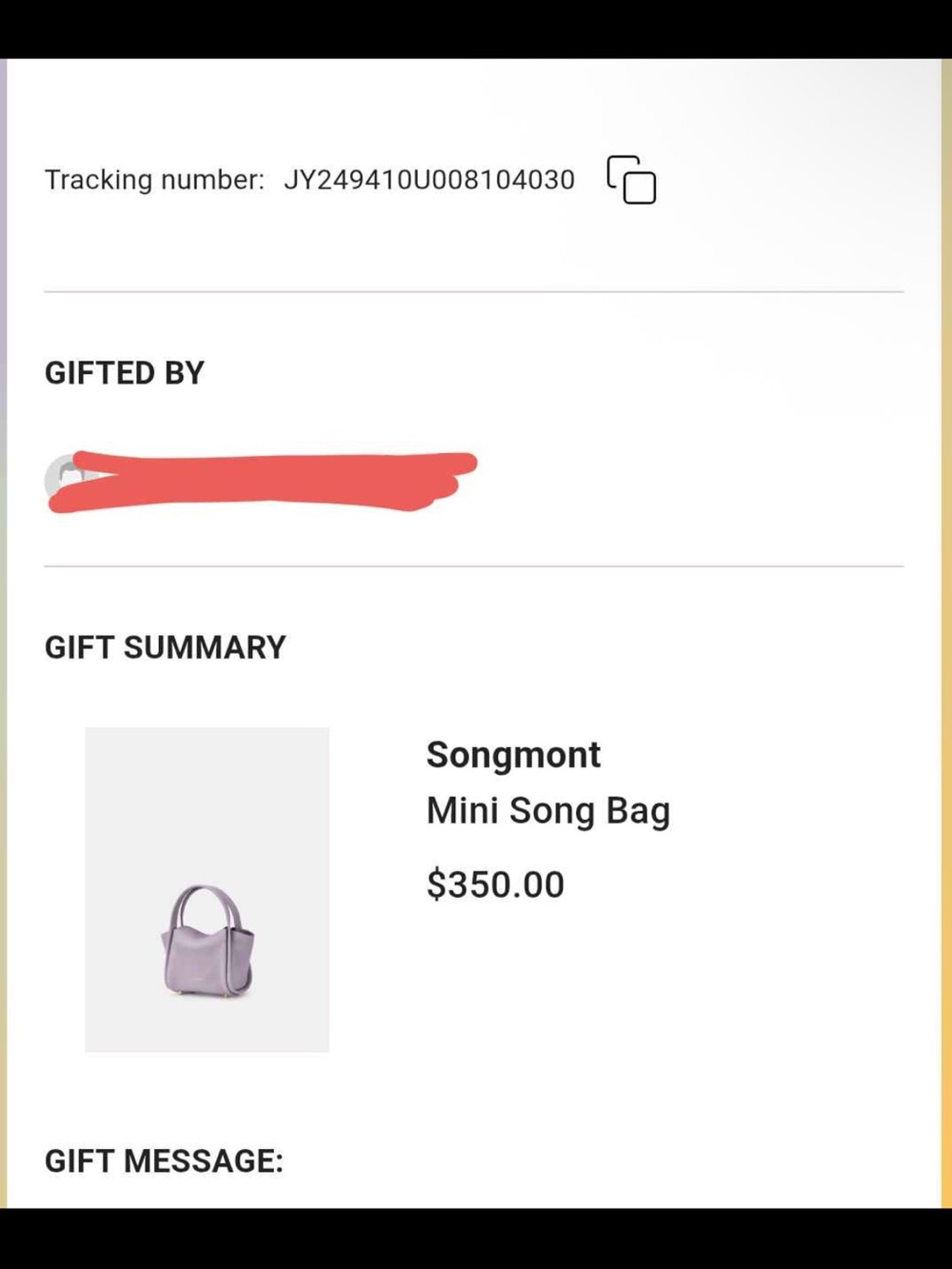 SONGMONT Lavender MINI SONG BAG - Picture 6 of 6